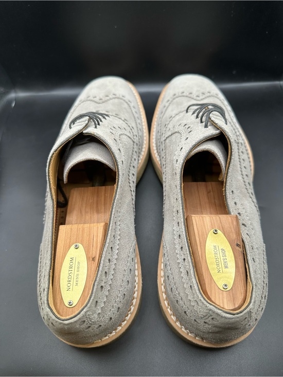 Christian Louboutin Gray Brogued Suede Wingtip Brogues EU45 main image 5
